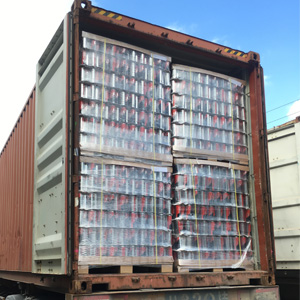 Guangdong Sihai aerosol can packed in pallet