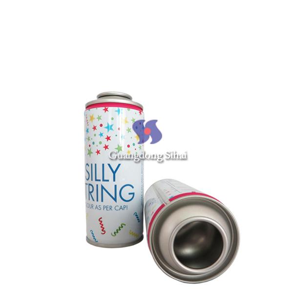 string spray tin can