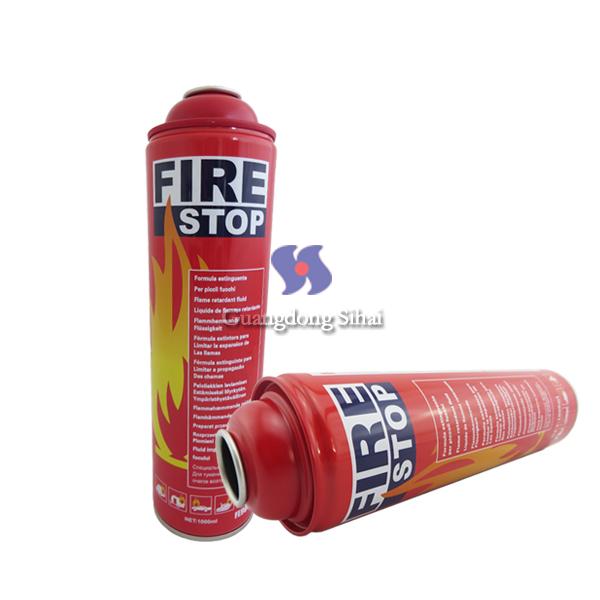 fire stop aerosol tin can