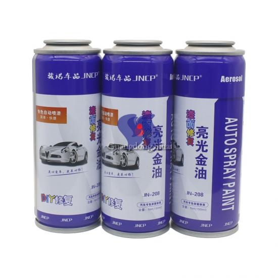 Lata de hojalata de aerosol vacía

