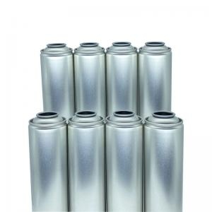 Normal pressure necked-in aerosol tin can