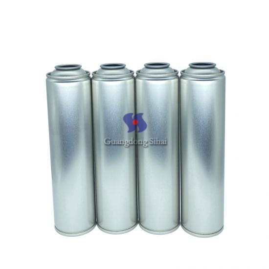 Normal pressure necked-in aerosol tin can