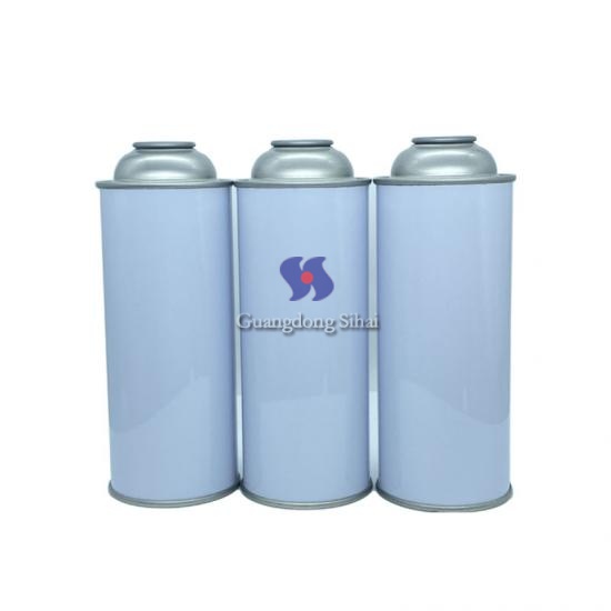 latas de aerosol vacías de gas butano
