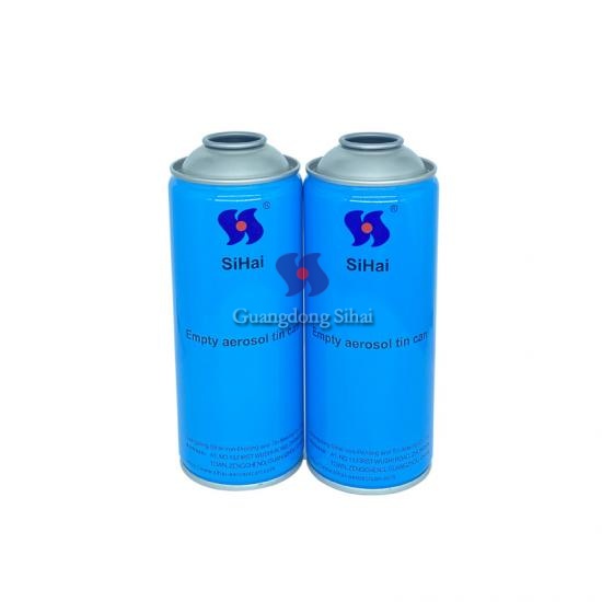 Venta caliente de lata de aerosol de pintura vacía de 65 mm x 158 mm con impresión personalizada