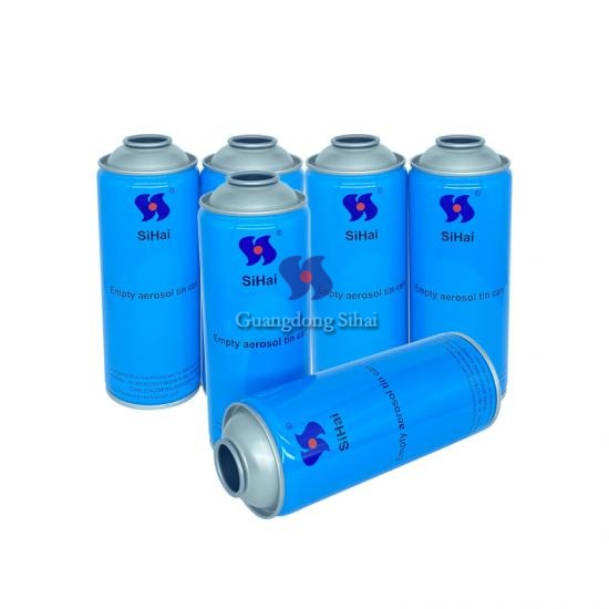 Venta caliente de lata de aerosol de pintura vacía de 65 mm x 158 mm con impresión personalizada