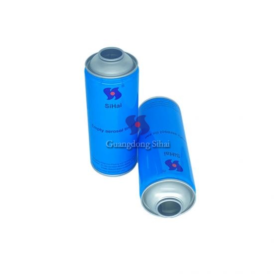 Venta caliente de lata de aerosol de pintura vacía de 65 mm x 158 mm con impresión personalizada