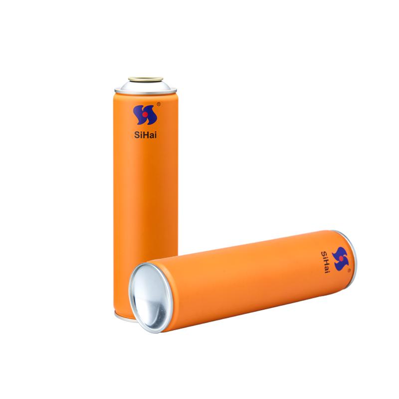 Aerosol metálico vacío de 57 mm con laca dorada interior, para insecticida, impresión CMYK