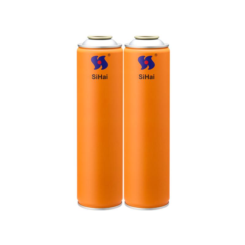 Aerosol metálico vacío de 57 mm con laca dorada interior, para insecticida, impresión CMYK