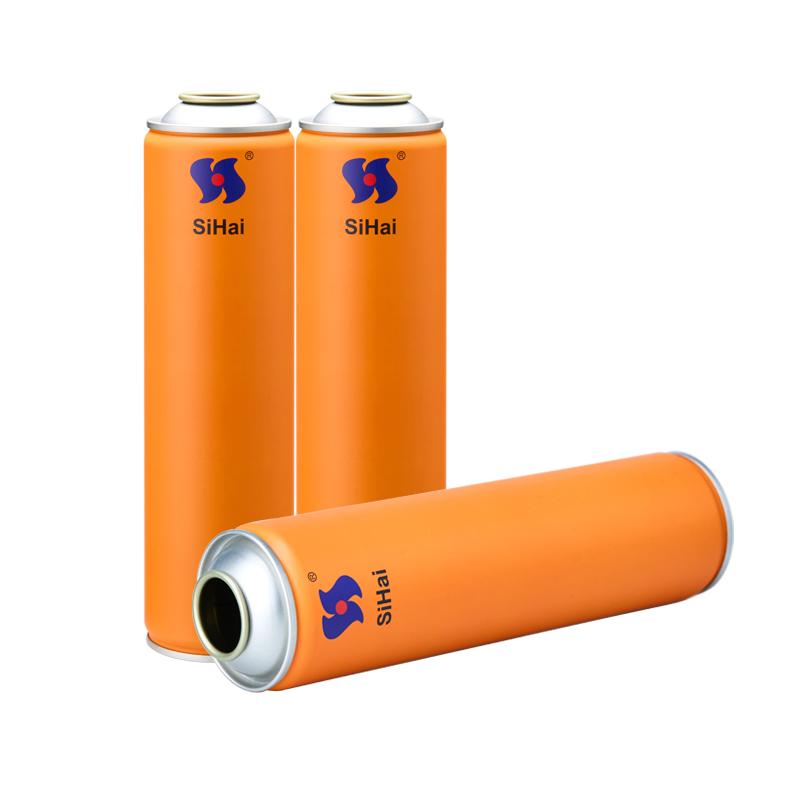 Aerosol metálico vacío de 57 mm con laca dorada interior, para insecticida, impresión CMYK